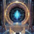 Gateway portal cosmic mystic etheral alchemy flow, Futuristic, Sci-Fi