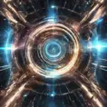 Time jumping through an inter dimensional portal, Futuristic, Sci-Fi