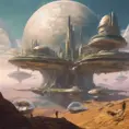 An utopian image of a world built using AI, Sci-Fi by Greg Rutkowski