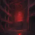 Detailed illustration of dark dungeon, dystopian texture architecture, blood walls, spiders, and cobwebs, 8k, Hyper Detailed, Trending on Artstation, Epic, Deviantart, Beautifully Lit by Alena Aenami