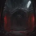 Detailed illustration of dark dungeon, dystopian texture architecture, blood walls, spiders, and cobwebs, 8k, Hyper Detailed, Trending on Artstation, Epic, Deviantart, Beautifully Lit by Stanley Artgerm Lau