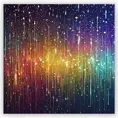 Abstract magical rain, universe, stars, Iridescence, Volumetric Lighting by Stefan Kostic