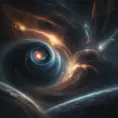 Multiple universes clashing with a black hole, Atmospheric, Stunning by Stefan Kostic