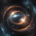 Multiple universes clashing with a black hole, Atmospheric, Stunning by Stefan Kostic