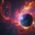 Vibrant nebula with majestic planets of the wind, 8k, Award-Winning, Highly Detailed, Beautiful, Epic, Octane Render, Unreal Engine, Radiant, Volumetric Lighting