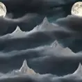 Mountain surreal moon, Award-Winning, Volumetric Lighting, Fantasy, Dark by Studio Ghibli