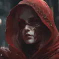 close up red ghost, 4k, Highly Detailed, Hyper Detailed, Powerful, Artstation, Vintage Illustration, Digital Painting, Elden Ring, Sharp Focus, Smooth, Concept Art by WLOP