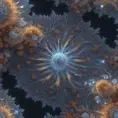 3D Mandelbrot set, 4k, Atmospheric, Award-Winning by Greg Rutkowski