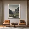 framed piece of art of modern art by Julius Shulman, Hyper Detailed, Cinematic Lighting, Film Still, Hyper Realistic