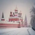 Winter Kremlin, Russia, soft color, beautiful landscape, snowy weather, Landscape