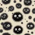 studio ghibli soot sprite, Photo Realistic