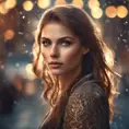 Photo of a gorgeous female in the style of stefan kostic, 8k, High Definition, Intricate, Ultra Detailed, Half Body, Bokeh effect, Realistic, Sharp Focus, Elegant
