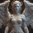 An angel and a demon, 8k, Highly Detailed, Intricate Details, Trending on Artstation, Symmetrical Face, Digital Illustration, Sharp Focus, Octane Render, Concept Art by Greg Rutkowski