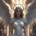 An angel and a demon, 8k, Highly Detailed, Intricate Details, Trending on Artstation, Symmetrical Face, Digital Illustration, Sharp Focus, Octane Render, Concept Art by Greg Rutkowski