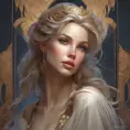 Alluring matte portrait of the beautiful Seraphine, 8k, Highly Detailed, Intricate, Realistic, Sharp Focus, Volumetric Lighting, Fantasy, Elegant by Stanley Artgerm Lau, Alphonse Mucha, WLOP, Stefan Kostic