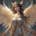 Alluring matte portrait of a beautiful Morgana with wings, 8k, Highly Detailed, Intricate, Half Body, Realistic, Sharp Focus, Volumetric Lighting, Fantasy, Elegant by Stanley Artgerm Lau, Alphonse Mucha, WLOP