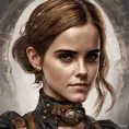 Steampunk portrait of Emma Watson, Highly Detailed, Intricate, Artstation, Beautiful, Digital Painting, Sharp Focus, Concept Art, Elegant