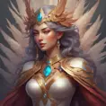 Alluring matte portrait of a beautiful Irelia wearing feathers, 8k, Highly Detailed, Intricate, Half Body, Realistic, Sharp Focus, Volumetric Lighting, Fantasy, Elegant by Stanley Artgerm Lau, Alphonse Mucha, WLOP