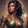 Matte portrait of Nidalee from League of Legends with tattoos, 8k, Highly Detailed, Powerful, Alluring, Artstation, Magical, Digital Painting, Photo Realistic, Sharp Focus, Volumetric Lighting, Concept Art by Stanley Artgerm Lau, Alphonse Mucha, Greg Rutkowski