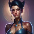 Matte portrait of Vayne from League of Legends with tattoos, 8k, Highly Detailed, Powerful, Alluring, Artstation, Magical, Digital Painting, Photo Realistic, Sharp Focus, Volumetric Lighting, Concept Art by Stanley Artgerm Lau, Alphonse Mucha, Greg Rutkowski