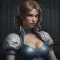 Alluring matte portrait of a beautiful Alice from Resident Evil in the style of Stefan Kostic, 8k, Highly Detailed, Intricate, Half Body, Realistic, Sharp Focus, Volumetric Lighting, Fantasy, Elegant by Stanley Artgerm Lau, Greg Rutkowski