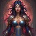 Matte portrait of Irelia from League of Legends with tattoos, 8k, Highly Detailed, Powerful, Alluring, Artstation, Magical, Digital Painting, Photo Realistic, Sharp Focus, Volumetric Lighting, Concept Art by Stanley Artgerm Lau, Alphonse Mucha, Greg Rutkowski