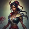 Alluring matte portrait of a beautiful Akali in the style of Stefan Kostic, 8k, Highly Detailed, Intricate, Half Body, Realistic, Sharp Focus, Volumetric Lighting, Fantasy, Elegant by Stanley Artgerm Lau, Greg Rutkowski