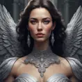 Alluring matte portrait of a beautiful Max from Dark Angel in the style of Stefan Kostic, 8k, Highly Detailed, Intricate, Half Body, Realistic, Sharp Focus, Volumetric Lighting, Fantasy, Elegant by Stanley Artgerm Lau, Greg Rutkowski