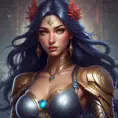 Matte portrait of Irelia from League of Legends with tattoos, 8k, Highly Detailed, Powerful, Alluring, Artstation, Magical, Digital Painting, Photo Realistic, Sharp Focus, Volumetric Lighting, Concept Art by Stanley Artgerm Lau, Alphonse Mucha, Greg Rutkowski