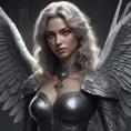 Alluring matte portrait of a beautiful Max from Dark Angel in the style of Stefan Kostic, 8k, Highly Detailed, Intricate, Half Body, Realistic, Sharp Focus, Volumetric Lighting, Fantasy, Elegant by Stanley Artgerm Lau, Greg Rutkowski