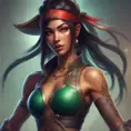 Matte portrait of Akali from League of Legends with tattoos, 8k, Highly Detailed, Powerful, Alluring, Artstation, Magical, Digital Painting, Photo Realistic, Sharp Focus, Volumetric Lighting, Concept Art by Stanley Artgerm Lau, Alphonse Mucha, Greg Rutkowski