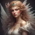 Alluring matte portrait of a beautiful Quinn wearing feathers, 8k, Highly Detailed, Intricate, Half Body, Realistic, Sharp Focus, Volumetric Lighting, Fantasy, Elegant by Stanley Artgerm Lau, Alphonse Mucha, WLOP