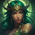 Alluring matte portrait of the beautiful Akali in dark green, 8k, Highly Detailed, Intricate, Realistic, Sharp Focus, Volumetric Lighting, Fantasy, Elegant by Stanley Artgerm Lau, Alphonse Mucha, WLOP, Stefan Kostic