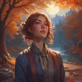 Portrait of a fall we felled in the moonlight, Highly Detailed, Intricate, Cinematic Lighting, Unreal Engine, Radiant, Fantasy by Ferdinand Knab, Ilya Kuvshinov, Alphonse Mucha, RHADS, Greg Rutkowski, Makoto Shinkai, Lois van Baarle