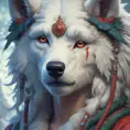 portrait of princess mononoke, 4k, 4k resolution, 8k, Hyper Detailed, Anime by Stanley Artgerm Lau, Stefan Kostic