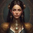 Steampunk portrait of Olivia Rodrigo, Highly Detailed, Intricate, Artstation, Beautiful, Digital Painting, Sharp Focus, Concept Art, Elegant