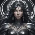 Alluring matte portrait of a fierce beautiful Irelia in black, 8k, Highly Detailed, Intricate, Half Body, Realistic, Sharp Focus, Volumetric Lighting, Fantasy, Elegant by Stanley Artgerm Lau, Alphonse Mucha, WLOP, Stefan Kostic