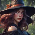 Alluring portrait of Kiki the witch in the style of Stefan Kostic, 4k, 4k resolution, 8k, Highly Detailed, Hyper Detailed, Beautiful, Digital Painting, Sharp Focus, Anime, Fantasy by Stanley Artgerm Lau