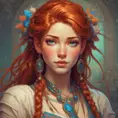 Anime portrait of Aloy, Highly Detailed, Intricate, Artstation, Beautiful, Digital Painting, Sharp Focus, Concept Art, Elegant by Alphonse Mucha