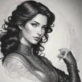 Alluring matte portrait of a beautiful Yennefer wearing black leather, 8k, Highly Detailed, Intricate, Half Body, Realistic, Sharp Focus, Volumetric Lighting, Fantasy, Elegant by Stanley Artgerm Lau, Alphonse Mucha, WLOP