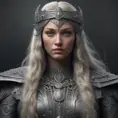 Alluring highly detailed matte portrait of beautiful norse goddess wearing chainmail in the style of Stefan Kostic, 8k, High Definition, Highly Detailed, Intricate, Half Body, Realistic, Sharp Focus, Fantasy, Elegant