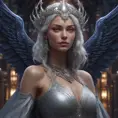 Queen of the night, 8k, Hyper Detailed, Trending on Artstation, Matte Painting, Sharp Focus, Volumetric Lighting, Concept Art by Stanley Artgerm Lau