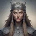 Alluring highly detailed matte portrait of beautiful norse goddess wearing chainmail in the style of Stefan Kostic, 8k, High Definition, Highly Detailed, Intricate, Half Body, Realistic, Sharp Focus, Fantasy, Elegant