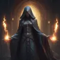 Veiled female necromancer, 8k, Gothic and Fantasy, Elden Ring, Photo Realistic, Dynamic Lighting by Stanley Artgerm Lau, Greg Rutkowski