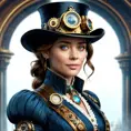 Steampunk portrait of Emily Blunt, Highly Detailed, Intricate, Artstation, Beautiful, Digital Painting, Sharp Focus, Concept Art, Elegant