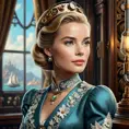 Steampunk portrait of Grace Kelly, Highly Detailed, Intricate, Artstation, Beautiful, Digital Painting, Sharp Focus, Concept Art, Elegant