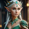 Alluring highly detailed matte portrait of a beautiful elf queen in the style of Stefan Kostic, 8k, High Definition, Highly Detailed, Intricate, Half Body, Realistic, Sharp Focus, Fantasy, Elegant