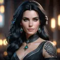 Matte portrait of Yennefer with tattoos, 8k, Highly Detailed, Alluring, Artstation, Bokeh effect, Sharp Focus, Volumetric Lighting, Concept Art by Stanley Artgerm Lau, Greg Rutkowski