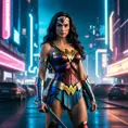 Photo of cyberpunk wonder woman, 8k, Sci-Fi