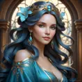 Alluring matte portrait of a beautiful Seraphine, 8k, Highly Detailed, Intricate, Half Body, Realistic, Sharp Focus, Volumetric Lighting, Fantasy, Elegant by Stanley Artgerm Lau, Alphonse Mucha, WLOP